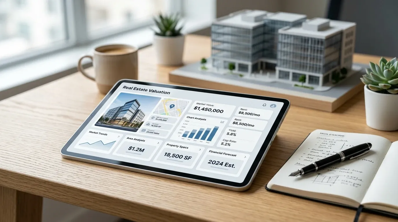Tablet mit Bewertungseingabe